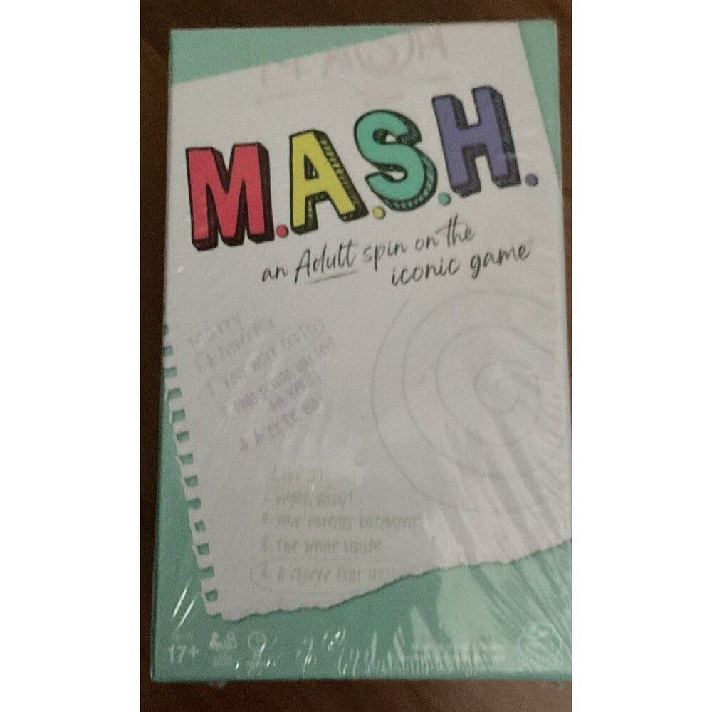 MASH Party Game by Spin Master Adult Game NEW Sealed